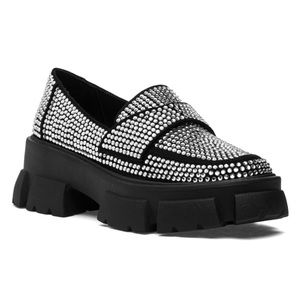 Steve Madden TRIFECTA-R LOAFER RHINESTONES